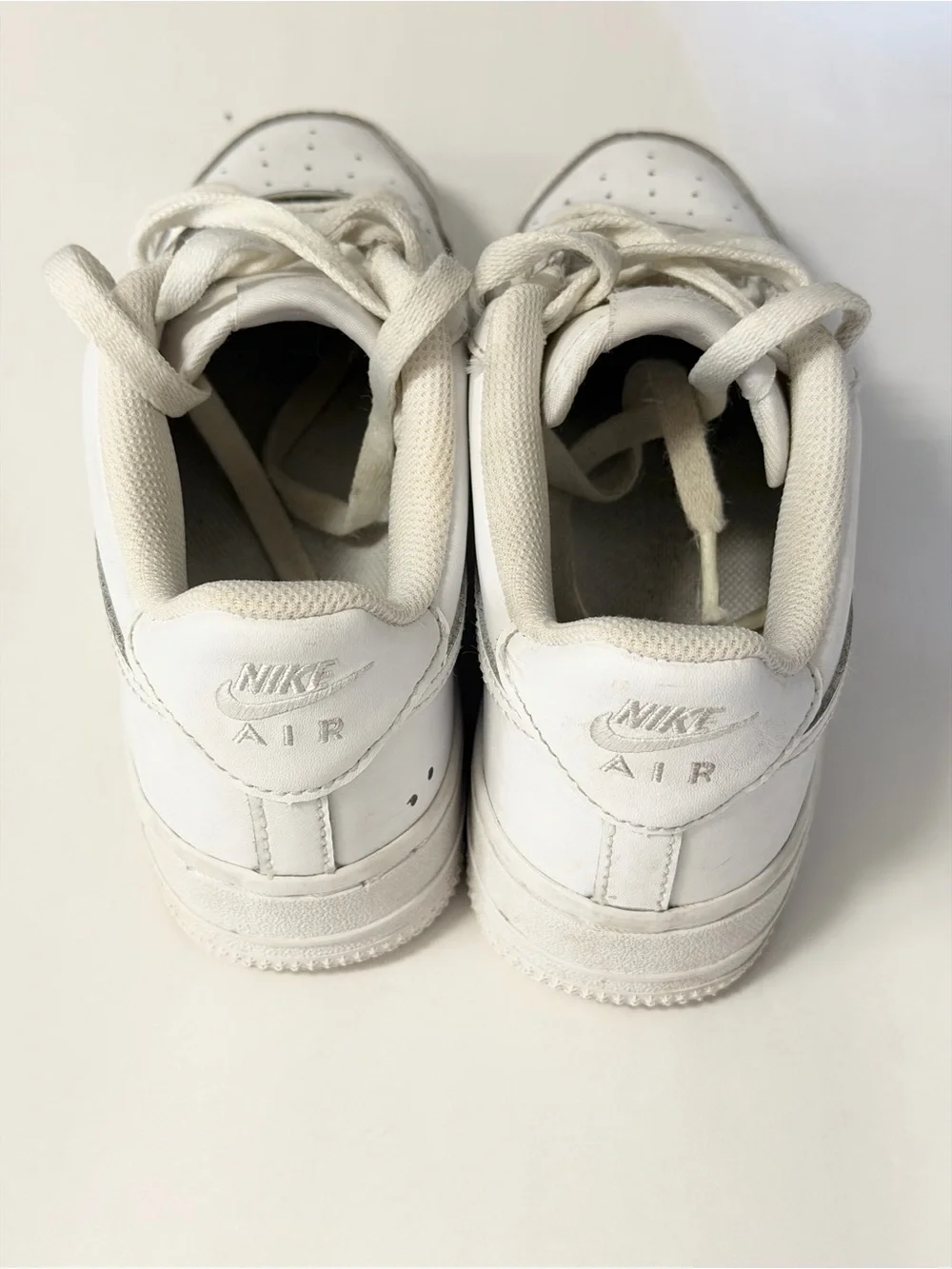 Nike Kids White Low-Top Sneakers with Silver Accents